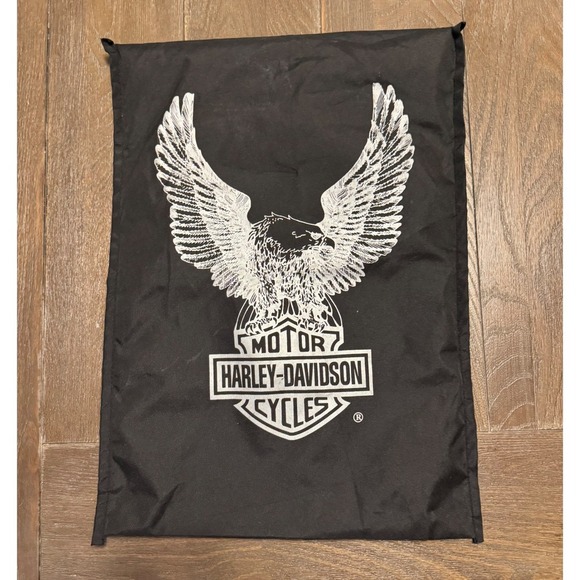 Harley-Davidson Other - Vintage Harley Davidson Black Bag Eagle Logo wih oldover top